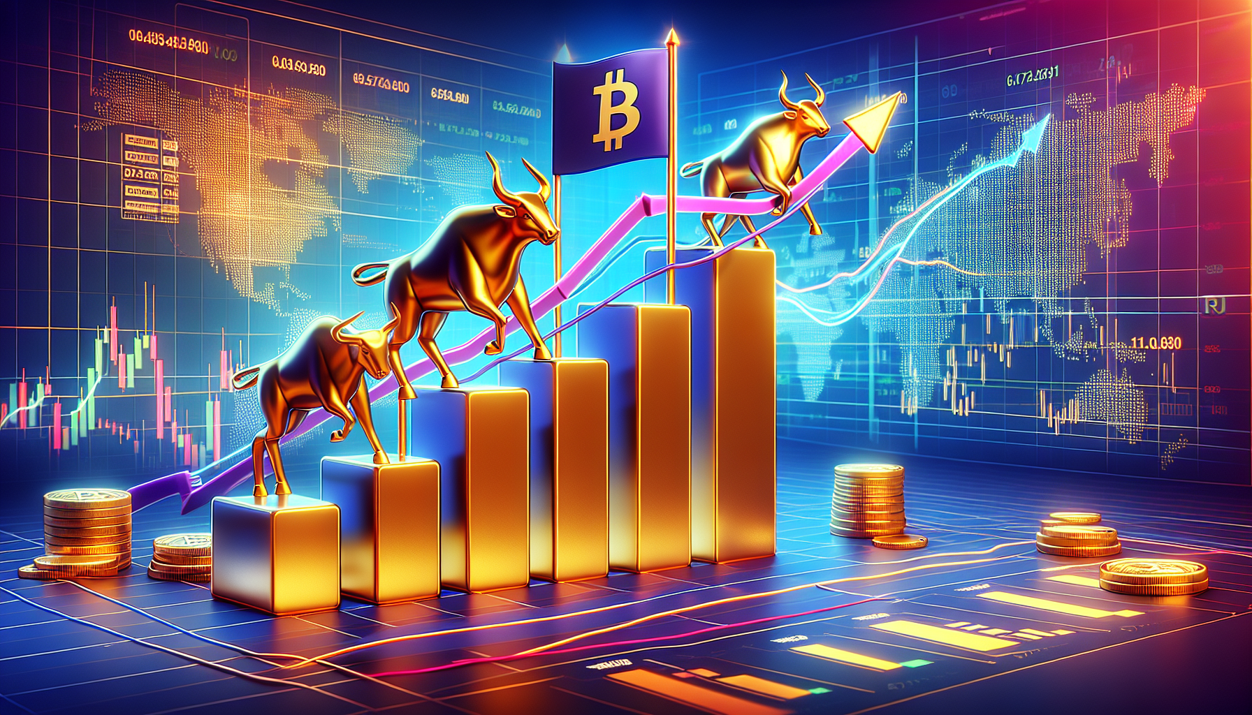 Analyzing bitcoin's bull flag formation and MACD indicators for investment opportunities