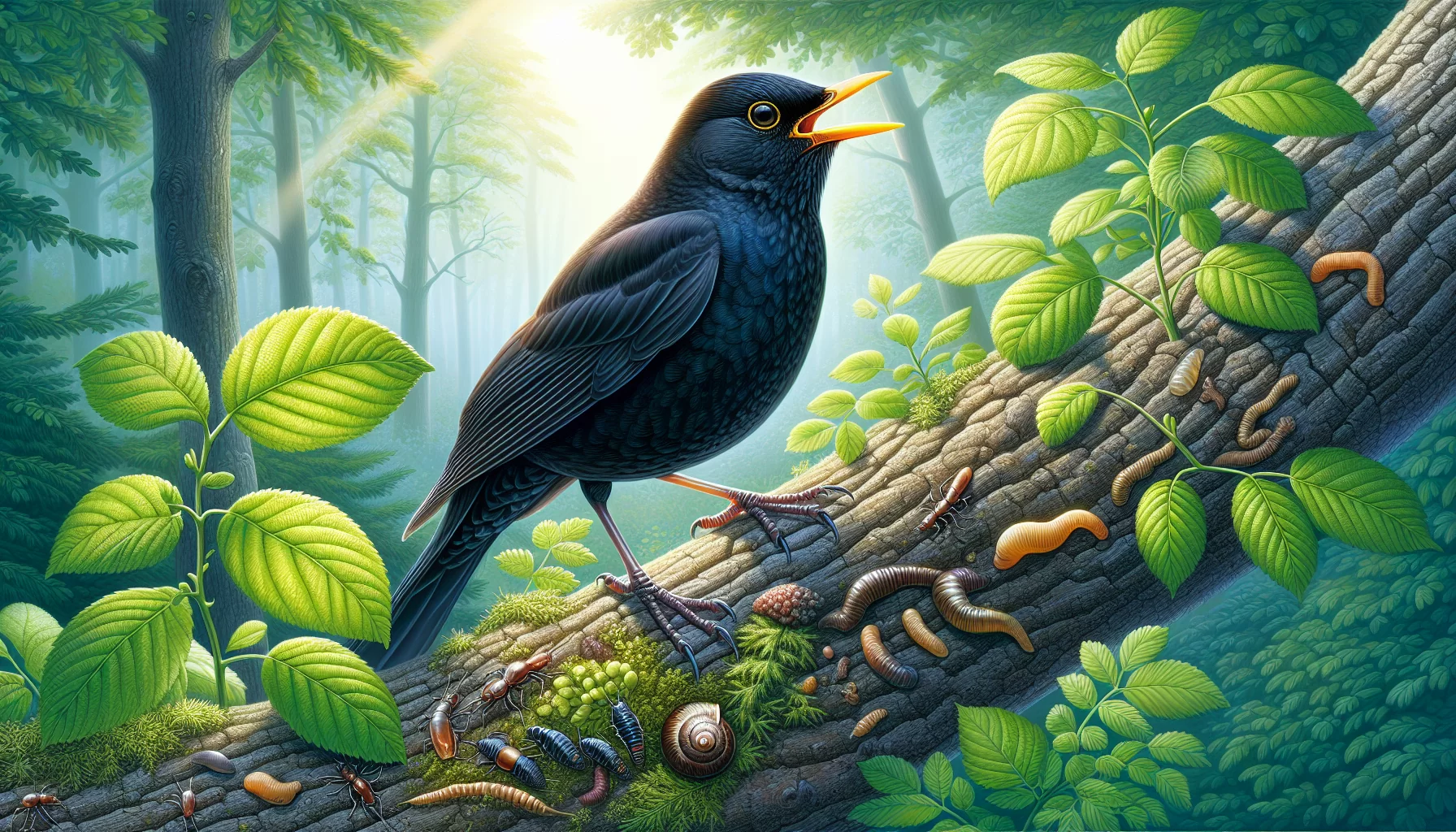 Discovering the common blackbird: nature's melodious pest controller