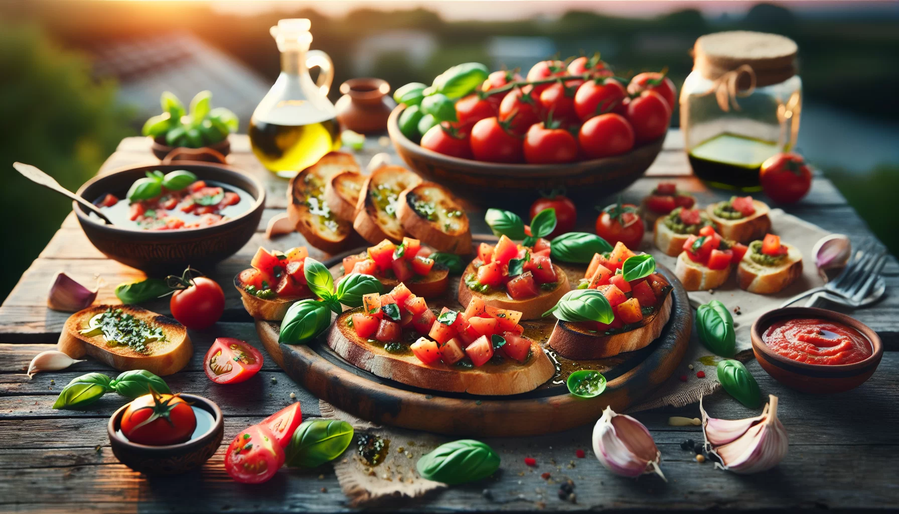 Exploring the simplicity and flavor of tomato bruschetta and crostini