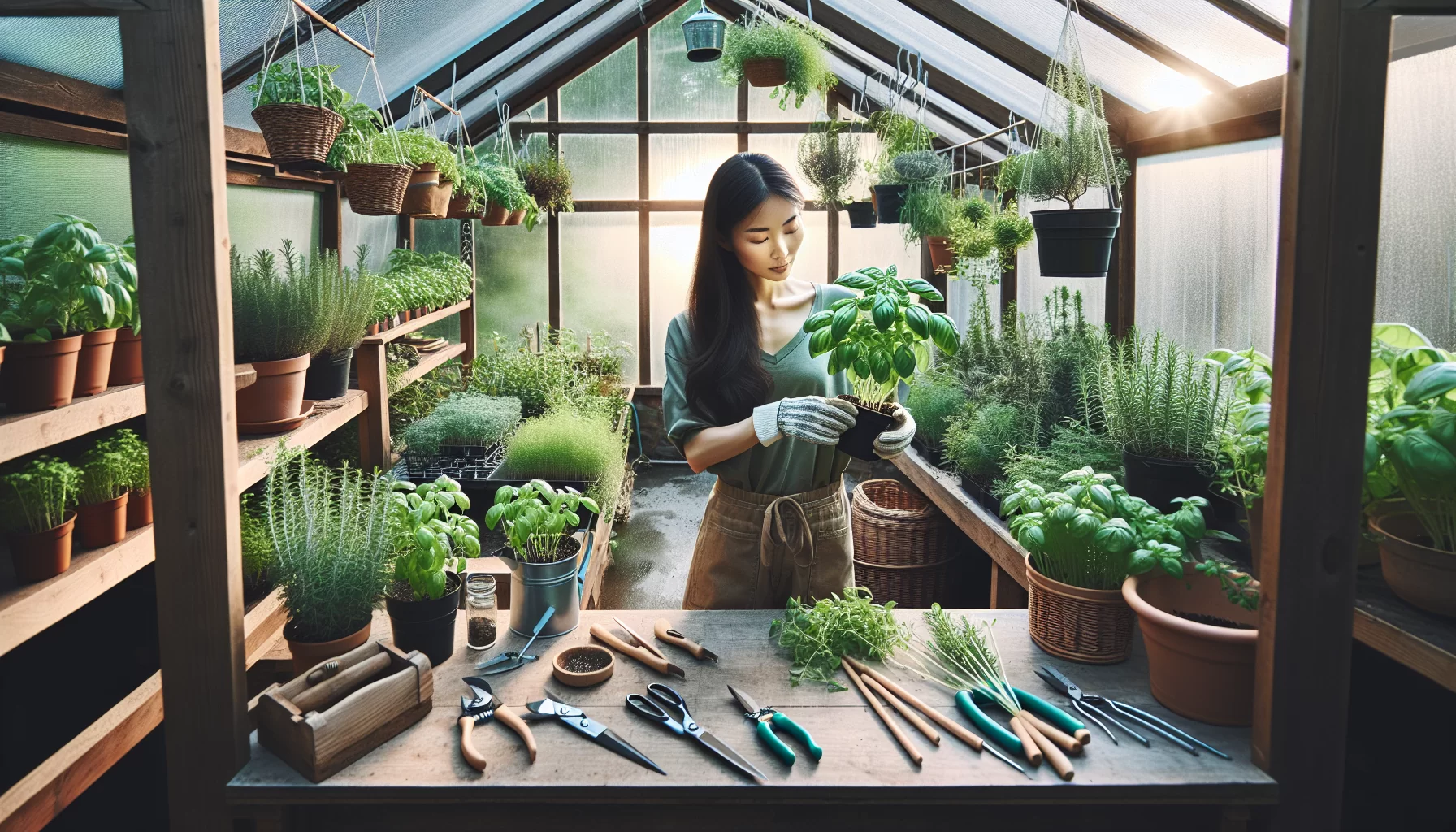 Grow your own herbs year-round: a practical guide to greenhouse gardening