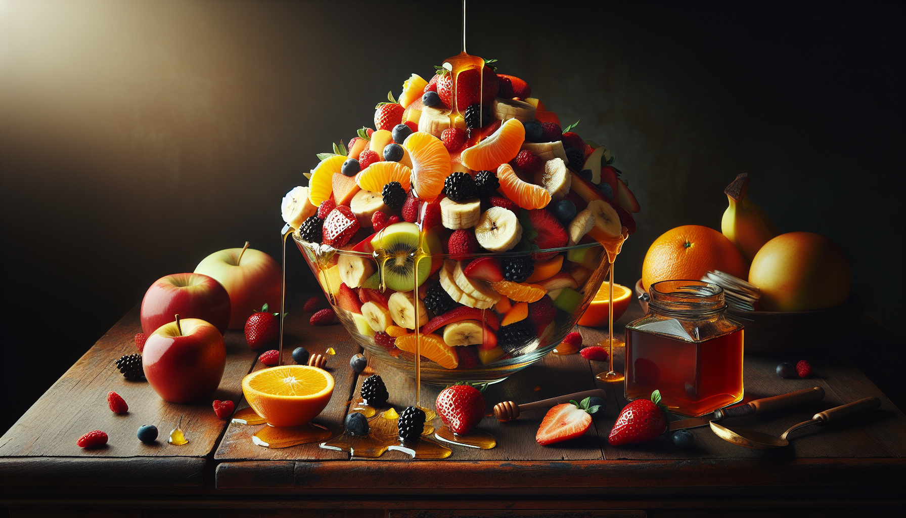 Rediscover fruit salad: a dive into flavor with the honey-bitters variation
