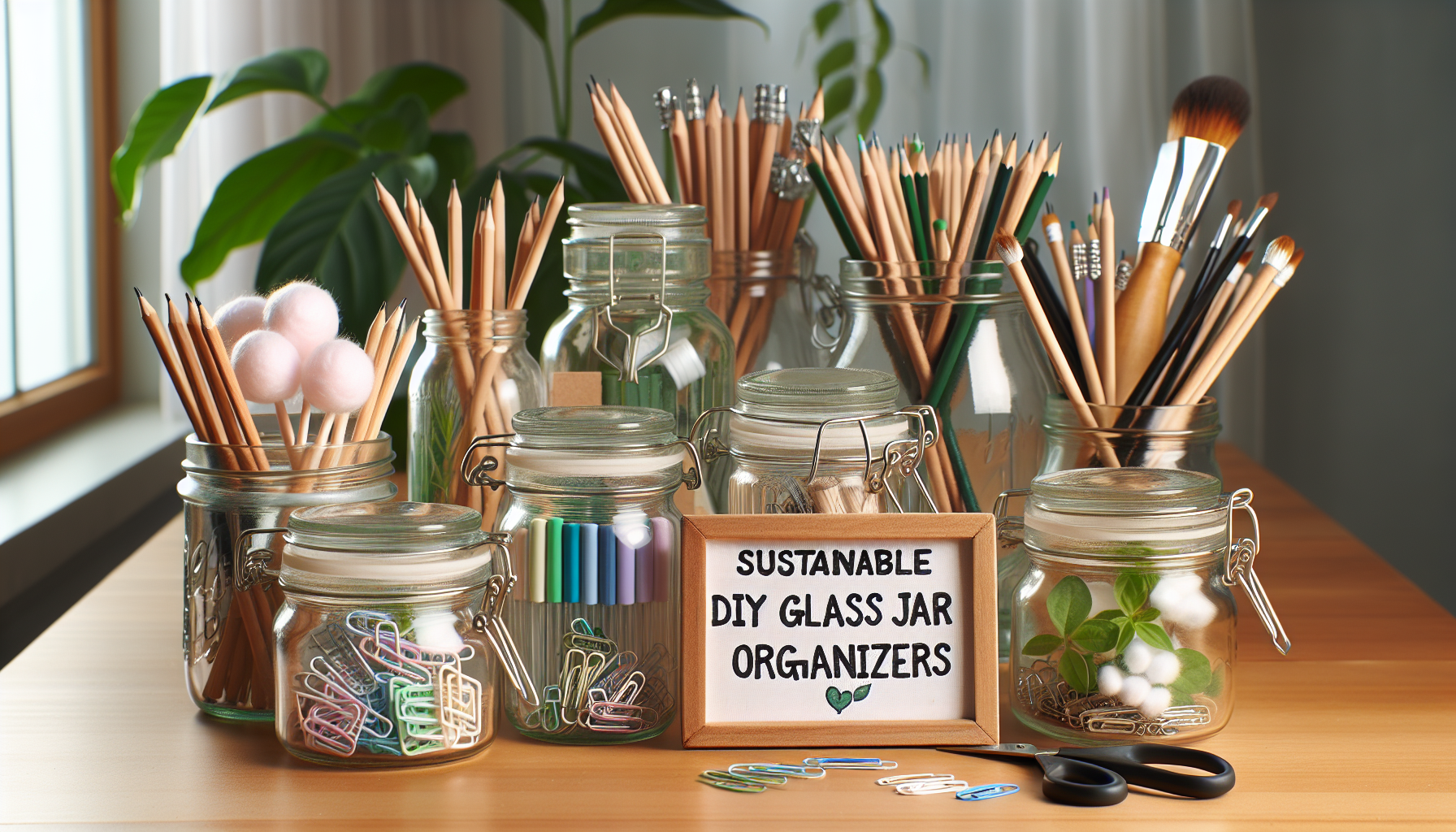 Revamp your space with eco-friendly DIY glass jar organizers