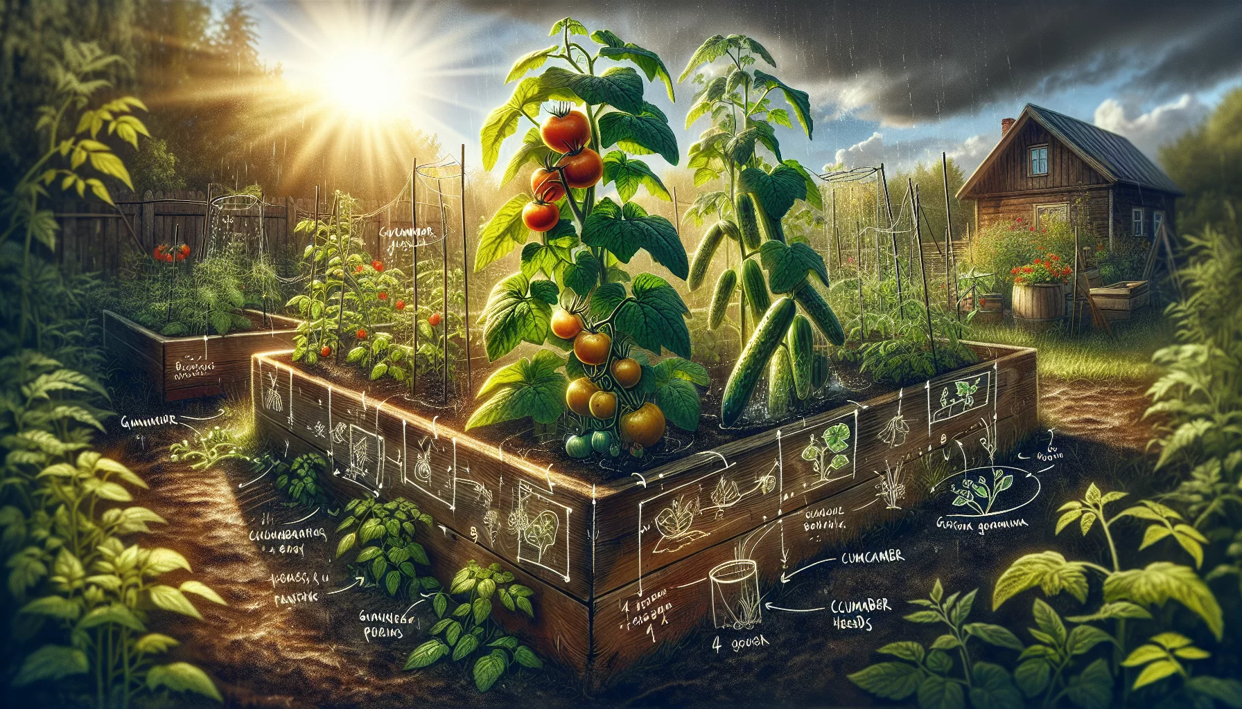 The art of companion planting: managing cucumbers and tomatoes in your garden