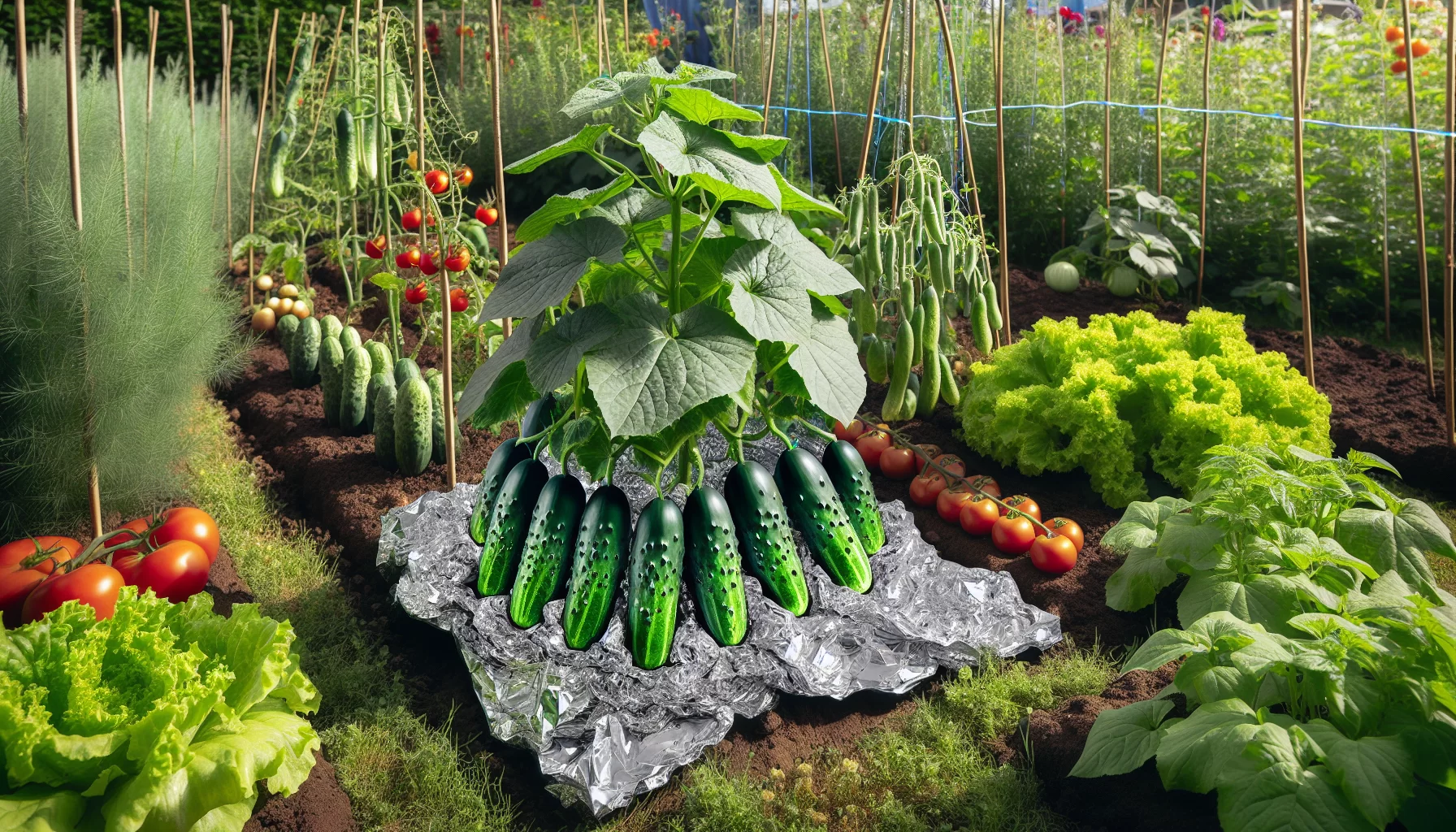 Unmasking the cucumber-aluminum foil trick: a sustainable and innovative garden hack
