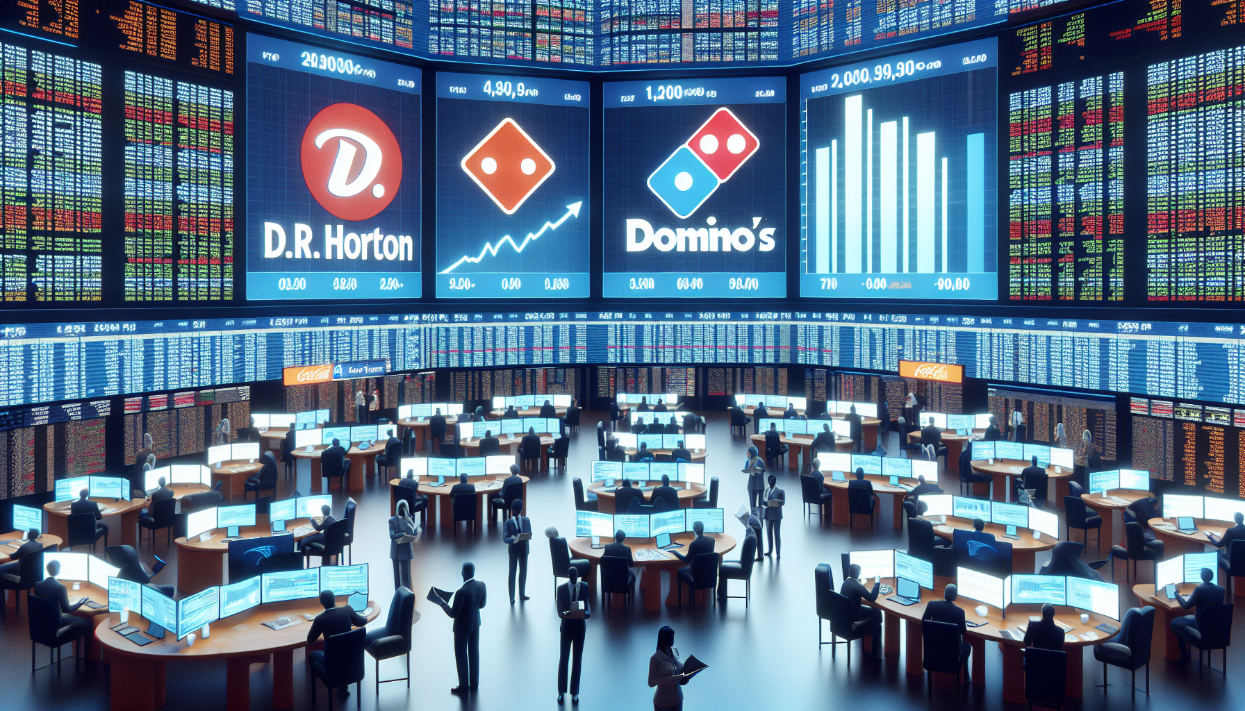 Analyzing mid-July stock movements: D.R Horton, Domino's Pizza and Infosys lead the way