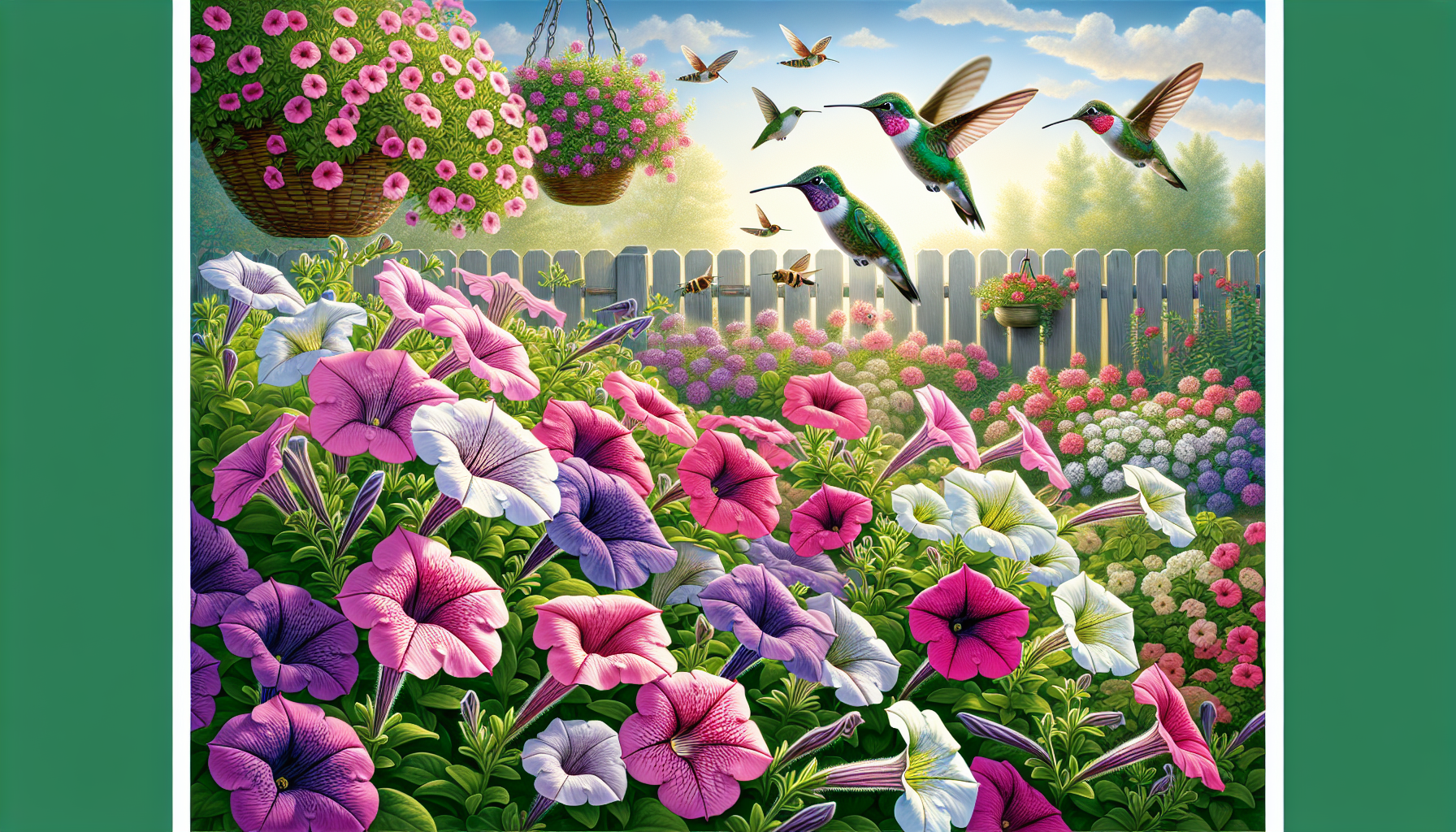 Attracting hummingbirds: the role of petunias in backyard biodiversity