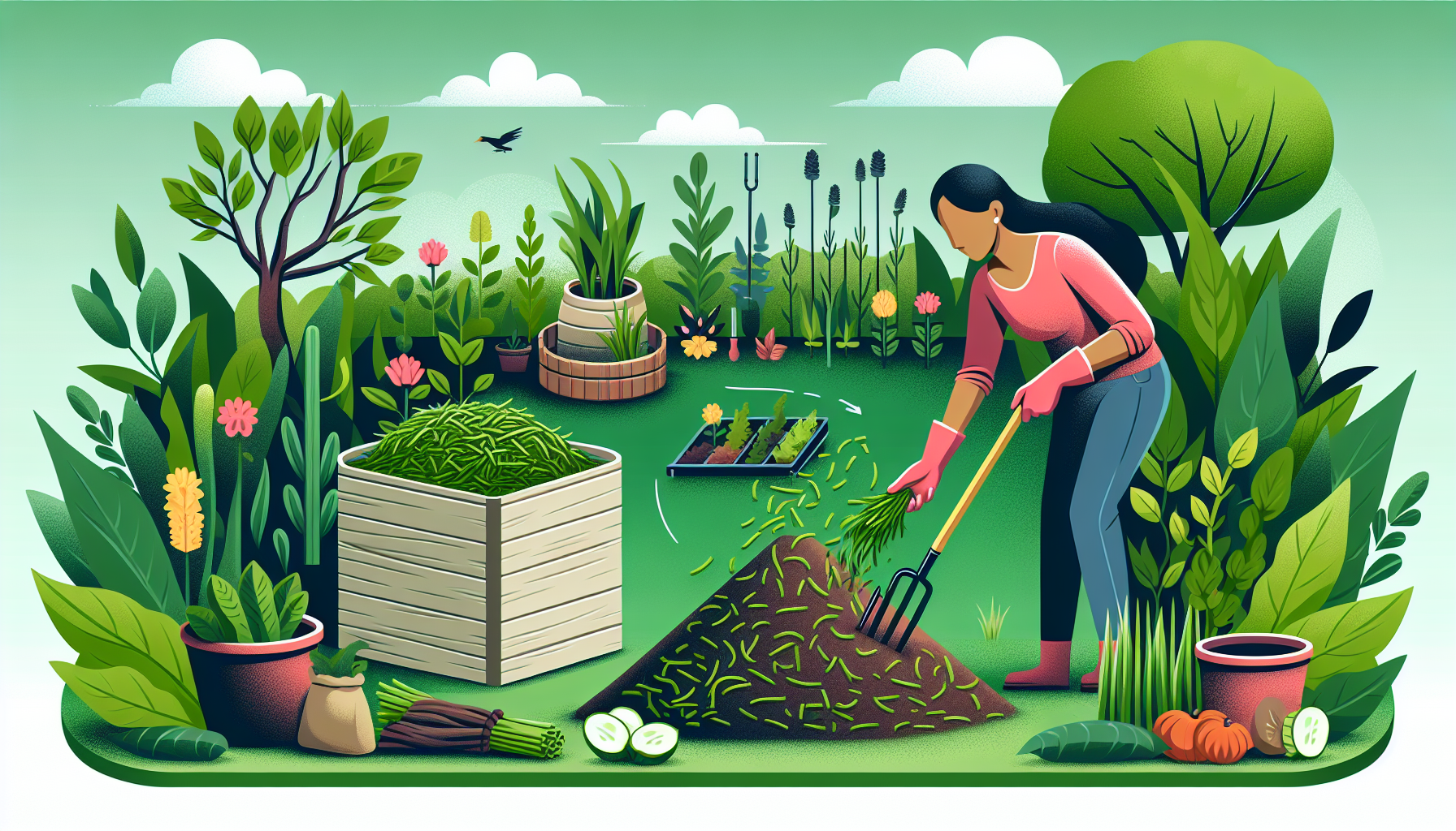 Boost your garden's health: a guide to composting with grass clippings