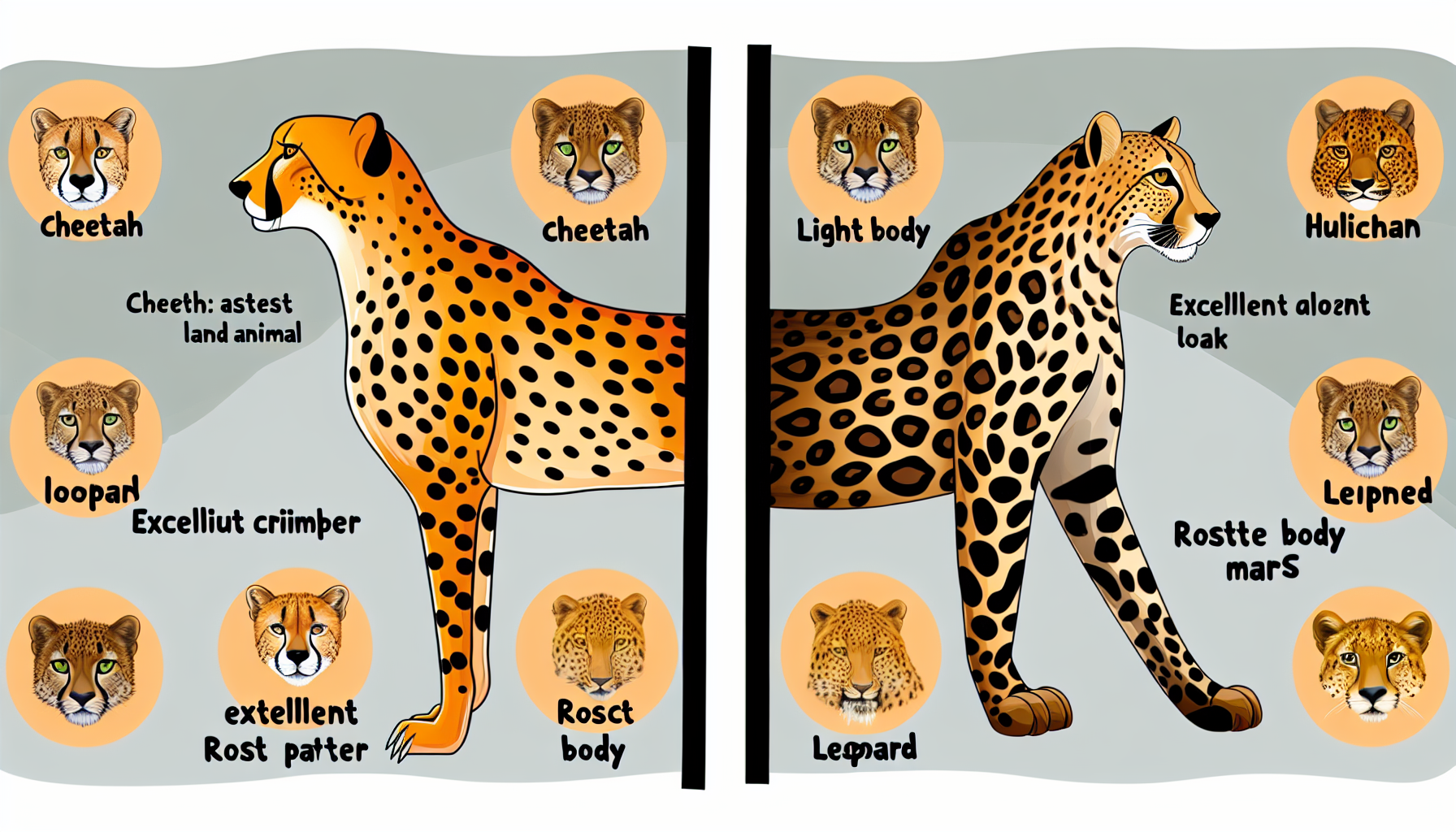 Comparing cheetahs and leopards: unraveling the distinctive traits of two iconic big cats