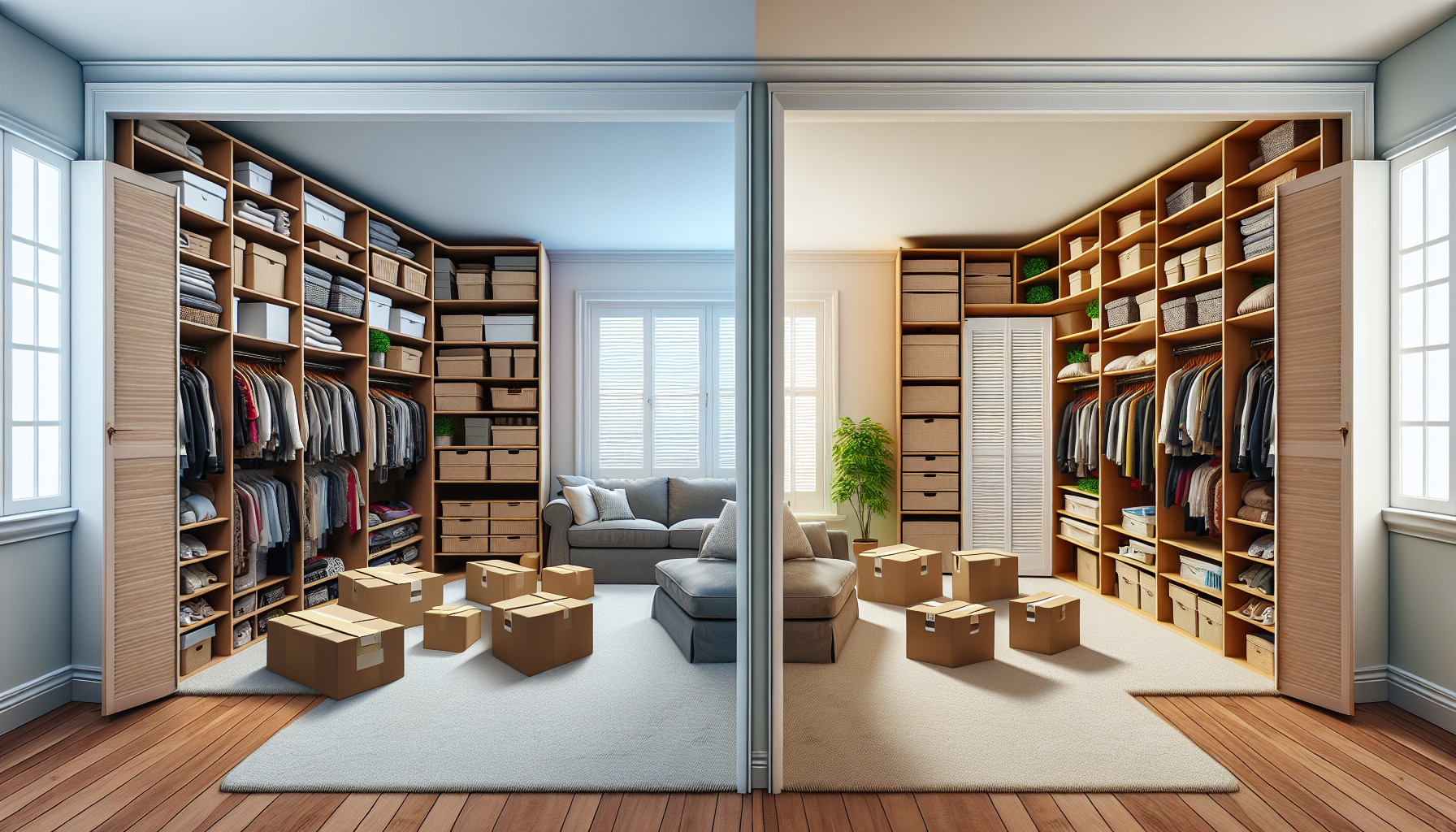 Discover the benefits of removing closet doors to maximize home space