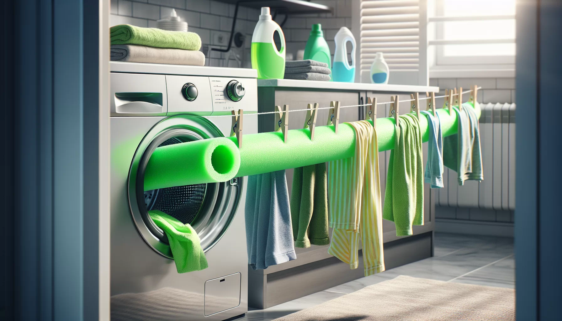 Revolutionize your laundry with the eco-friendly pool noodle hack