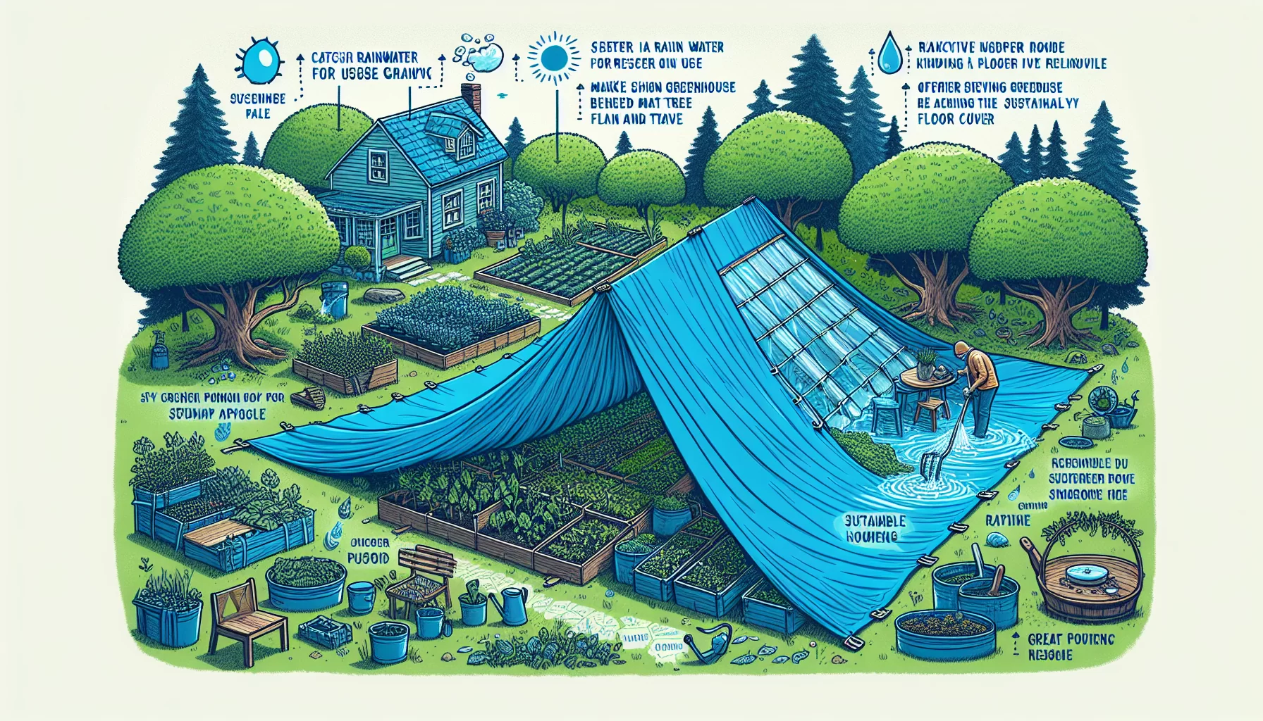 Unlocking the multipurpose potential of tarps for a sustainable home and garden