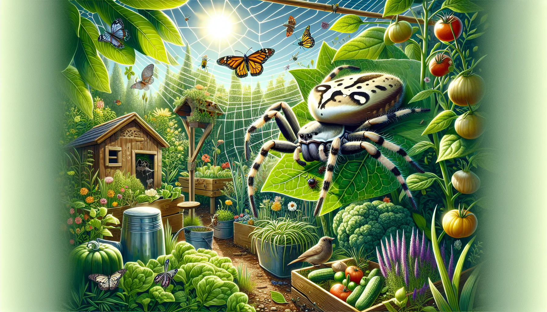 Embracing cat-faced spiders: eco-friendly pest control for your garden