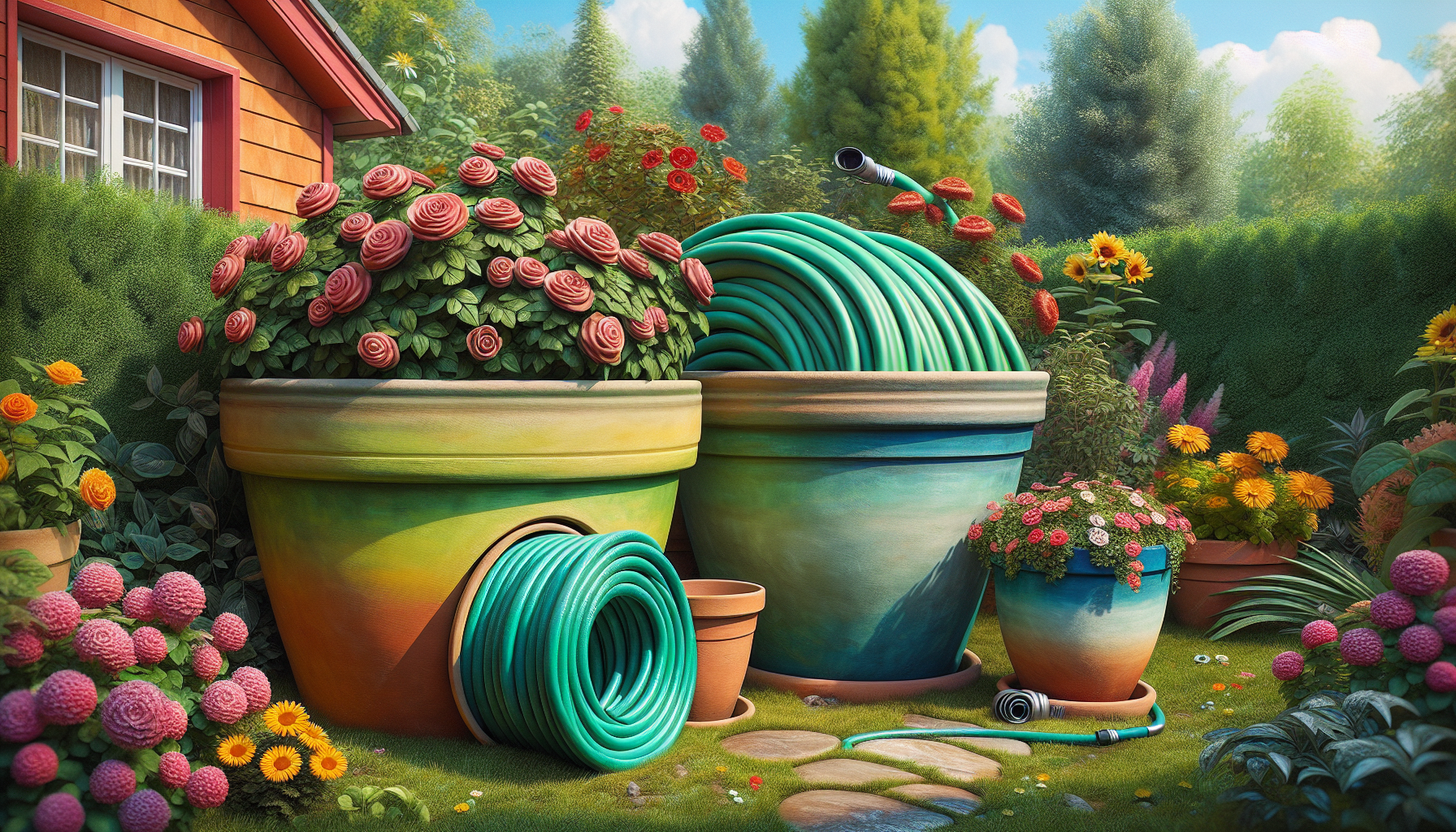 Revolutionize your garden with flower pot hose storage guide