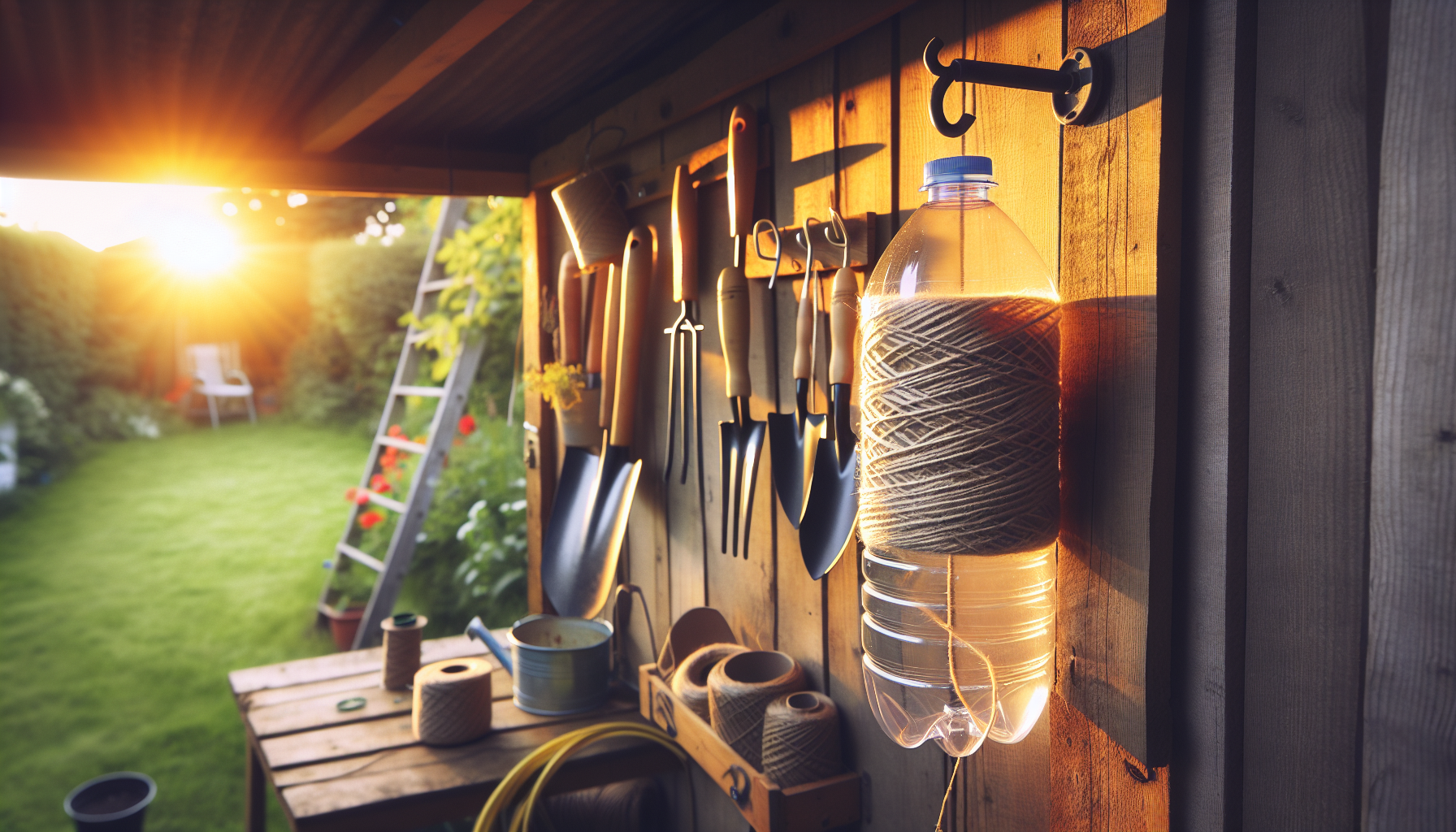 Revolutionize your gardening with this ingenious DIY water bottle twine dispenser