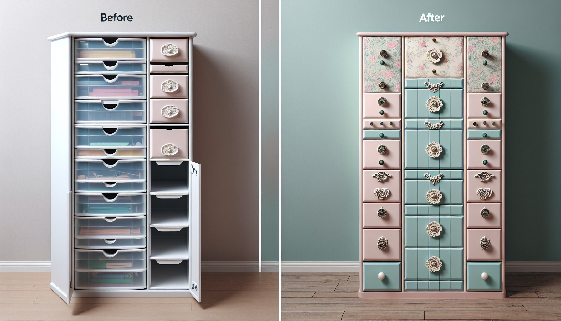 Turn plastic storage into a chic dresser with our easy DIY guide