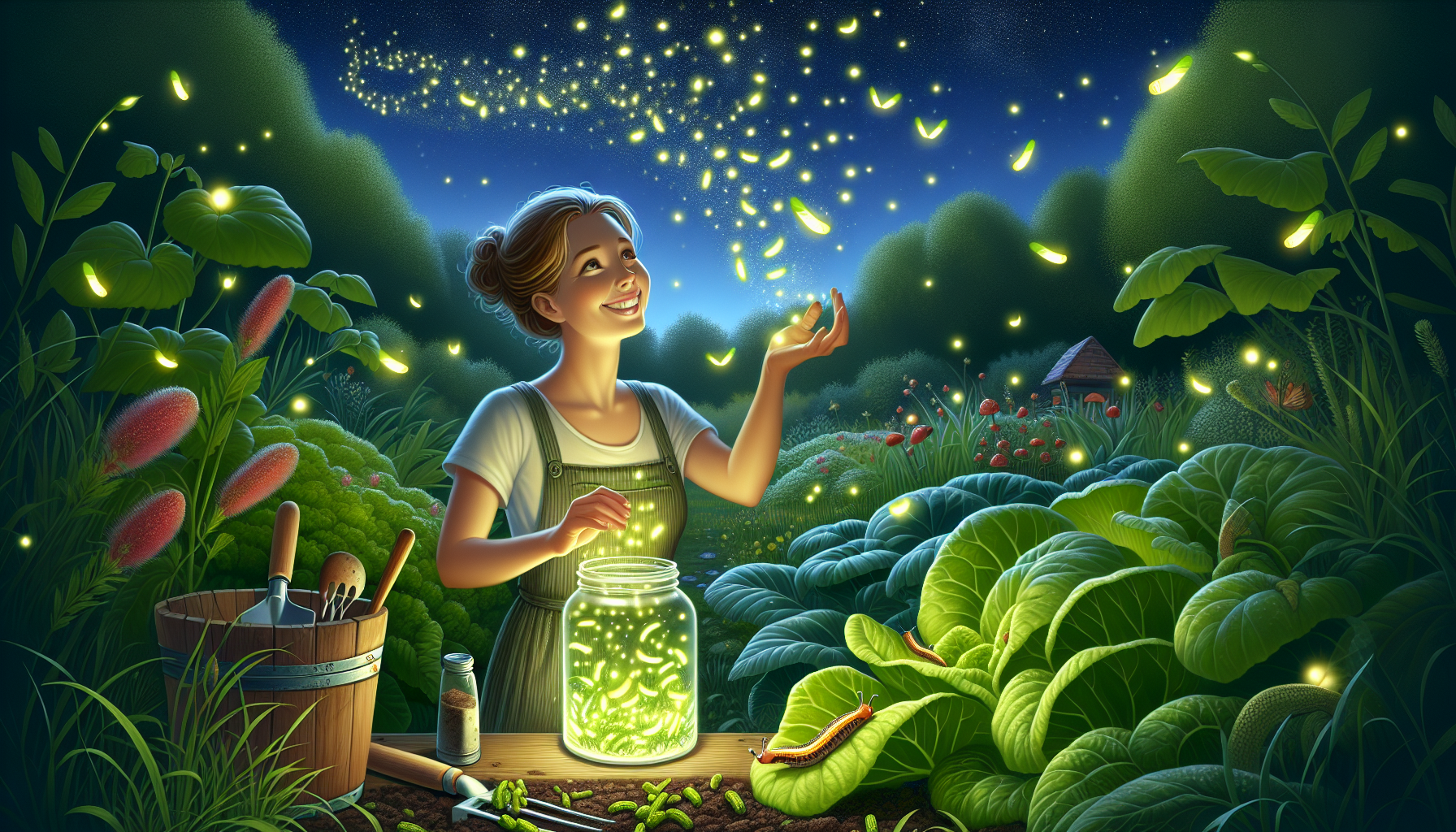 Using fireflies for natural pest control - an eco-friendly approach to slug-free gardening